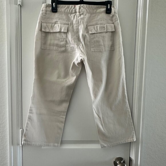 Womens Younique Beige Cargo Style Cropped Pants Size 11 - Picture 2 of 8